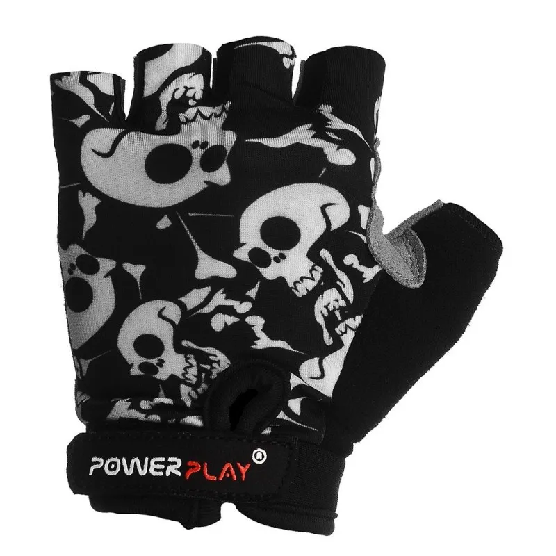 Велорукавички PowerPlay 5455 Чорні 4XS фото товару