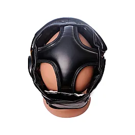 Боксерський шолом тренувальний PowerPlay 3048 Чорнo-Червоний S