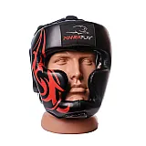 Боксерський шолом тренувальний PowerPlay 3048 Чорнo-Червоний S фото товара