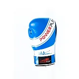 Боксерські рукавиці PowerPlay 3023 Синьо-Білі [натуральна шкіра] 10 унцій фото товару