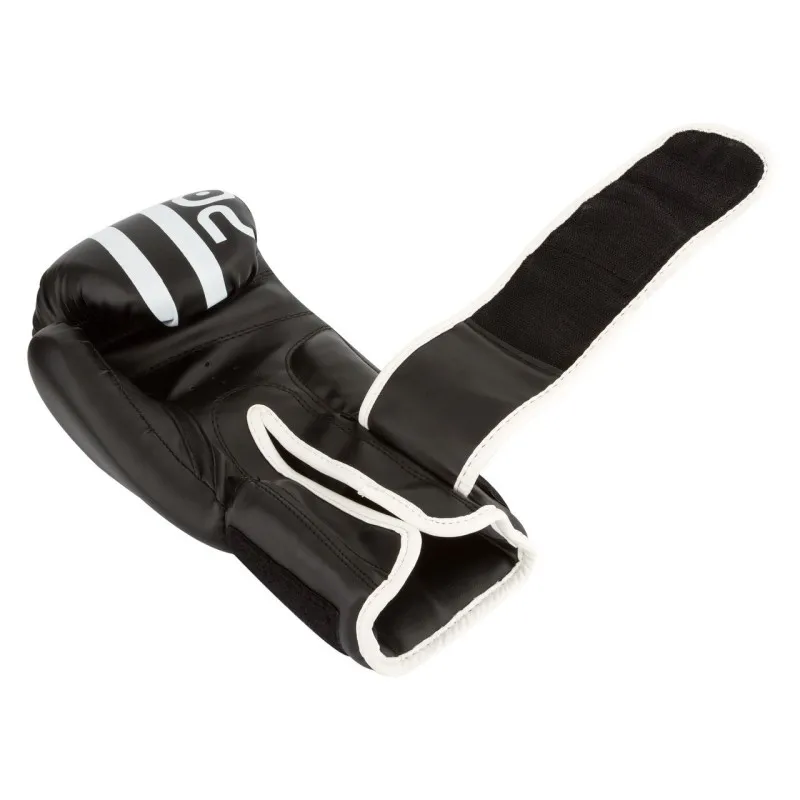Боксерські рукавиці PowerPlay 3010 Чорно-Білі 8 унцій фото товару