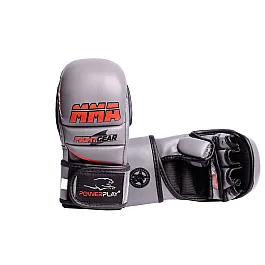 Рукавички для MMA PowerPlay 3026 Сірі XS