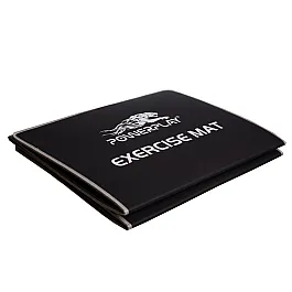 Килимок для фітнесу і йоги складний PowerPlay 4013 (180*60*0.6) Чорний