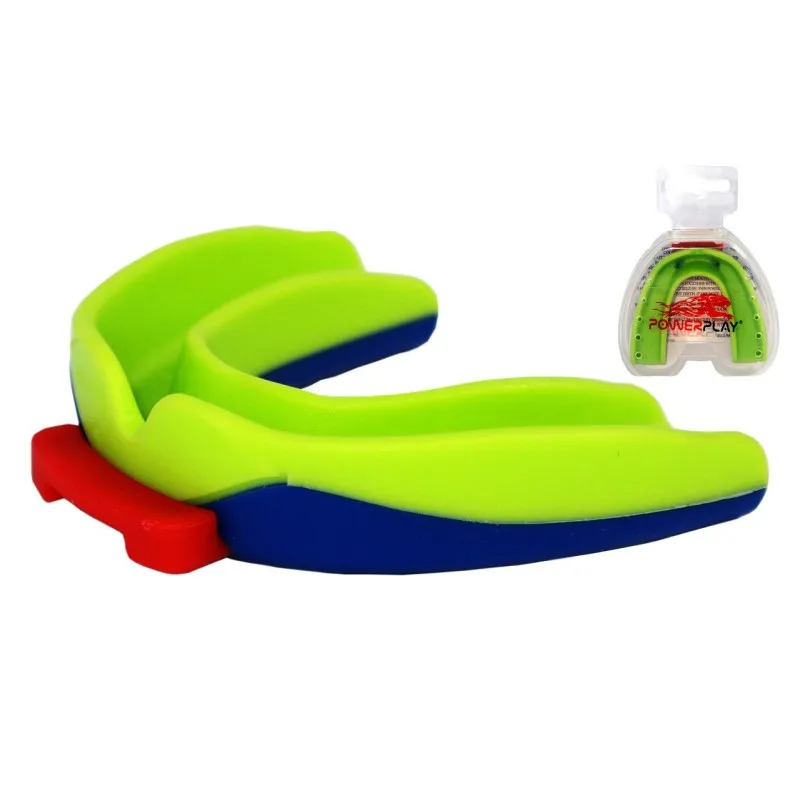 Капа боксерська PowerPlay 3312 SR Зелено-Синя фото товару