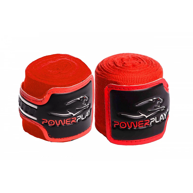 Бинты для бокса PowerPlay 3046 Красные (4м) фото товара