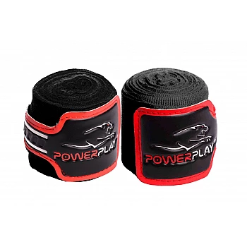 Бинты для бокса PowerPlay 3046 Черные (4м)