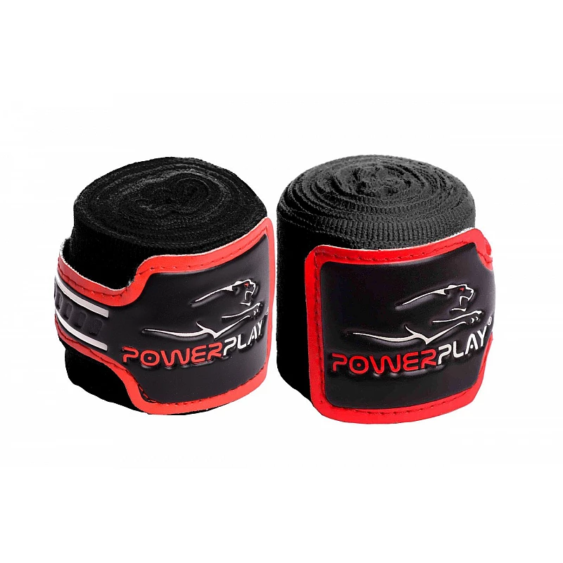 Бинты для бокса PowerPlay 3046 Черные (4м) фото товара