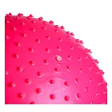 Мяч-масажер для фітнесу PowerPlay 4002 55см Розовий + насос фото товара