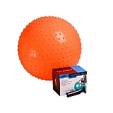 Мяч-масажер для фітнесу PowerPlay 4002 55см Оранжевий + насос фото товару