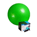 Мяч-масажер для фітнесу PowerPlay 4002 65см Салатовий + насос фото товару