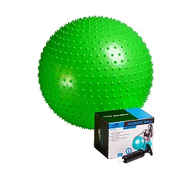 М'яч-масажер для фітнесу PowerPlay 4002 65см Салатовий + насос