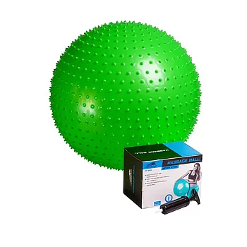 М'яч-масажер для фітнесу PowerPlay 4002 65см Салатовий + насос