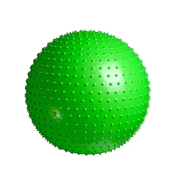 М'яч-масажер для фітнесу PowerPlay 4002 65см Салатовий + насос