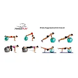 Мяч-горіх для фітнесу PowerPlay 4004 (100*50см) Зелений + насос фото товару