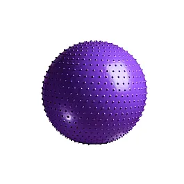 М'яч-масажер для фітнесу PowerPlay 4002 75см Фіолетовий + насос