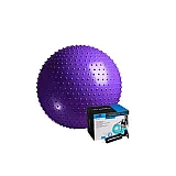 Мяч-масажер для фітнесу PowerPlay 4002 75см Фіолетовий + насос фото товару