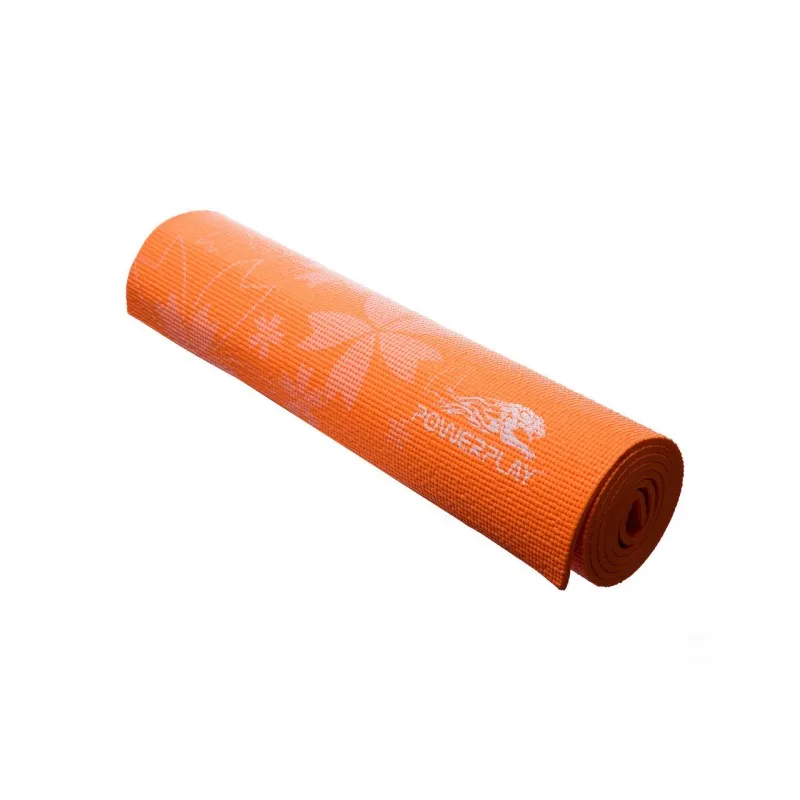 Килимок для фітнесу і йоги PowerPlay 4011 (173* 61*0.8) Оранжевий фото товару