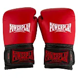 Боксерські рукавиці PowerPlay 3015 Червоні [натуральна шкіра] 10 унцій фото товара