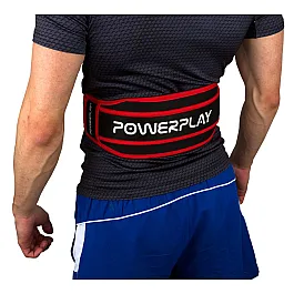 Пояс для важкої атлетики PowerPlay 5545 Чорно-Червоний (Неопрен) L