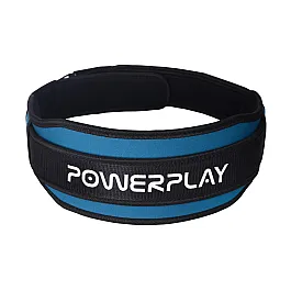 Пояс для важкої атлетики PowerPlay 5545 Синьо-Чорний (Неопрен) S