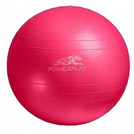 М'яч для фітнесу PowerPlay 4001 55см Розовий + насос