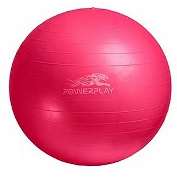 М'яч для фітнесу PowerPlay 4001 55см Розовий + насос