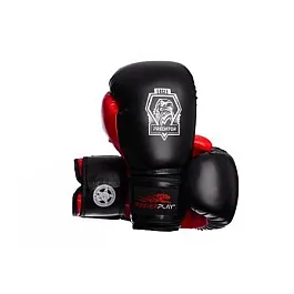 Боксерські рукавиці PowerPlay 3002 Чорно-Червоні 10 унцій