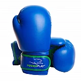 Боксерські рукавиці PowerPlay 3004 JR Синьо-Зелені 8 унцій фото товара