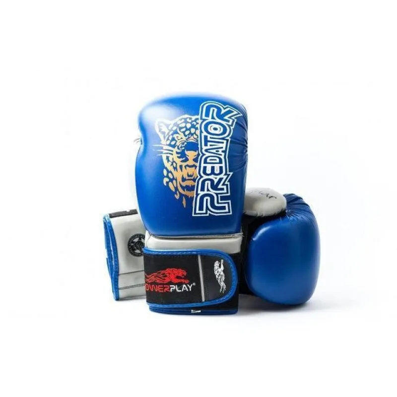 Боксерські рукавиці PowerPlay 3008 Сині 12 унцій фото товару