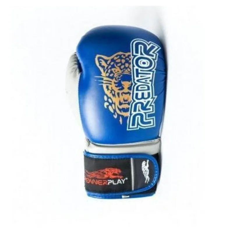 Боксерські рукавиці PowerPlay 3008 Сині 16 унцій фото товару