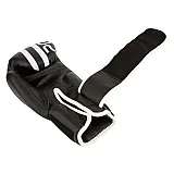 Боксерські рукавиці PowerPlay 3010 Чорно-Білі 10 унцій фото товару