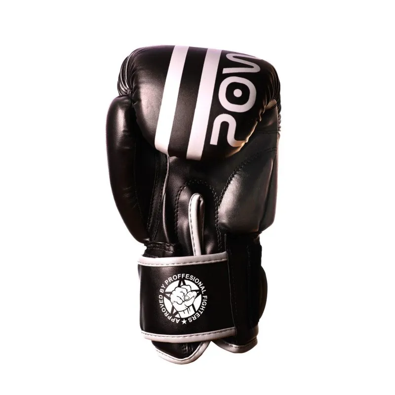 Боксерські рукавиці PowerPlay 3010 Чорно-Білі 14 унцій фото товару