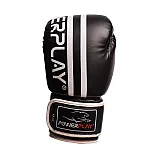 Боксерські рукавиці PowerPlay 3010 Чорно-Білі 16 унцій фото товару