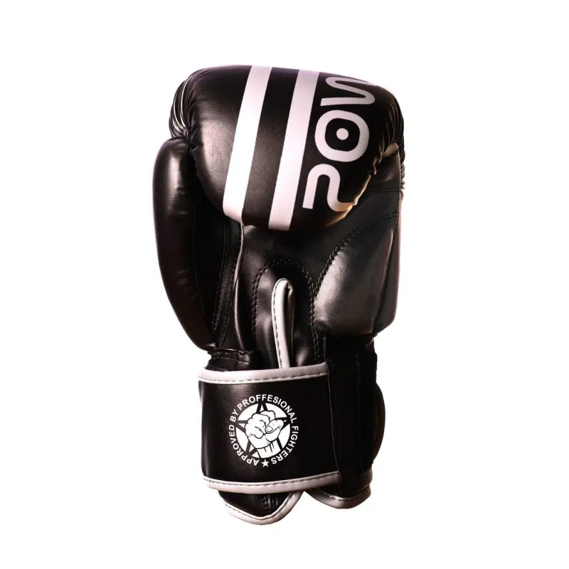 Боксерські рукавиці PowerPlay 3010 Чорно-Білі 16 унцій фото товару