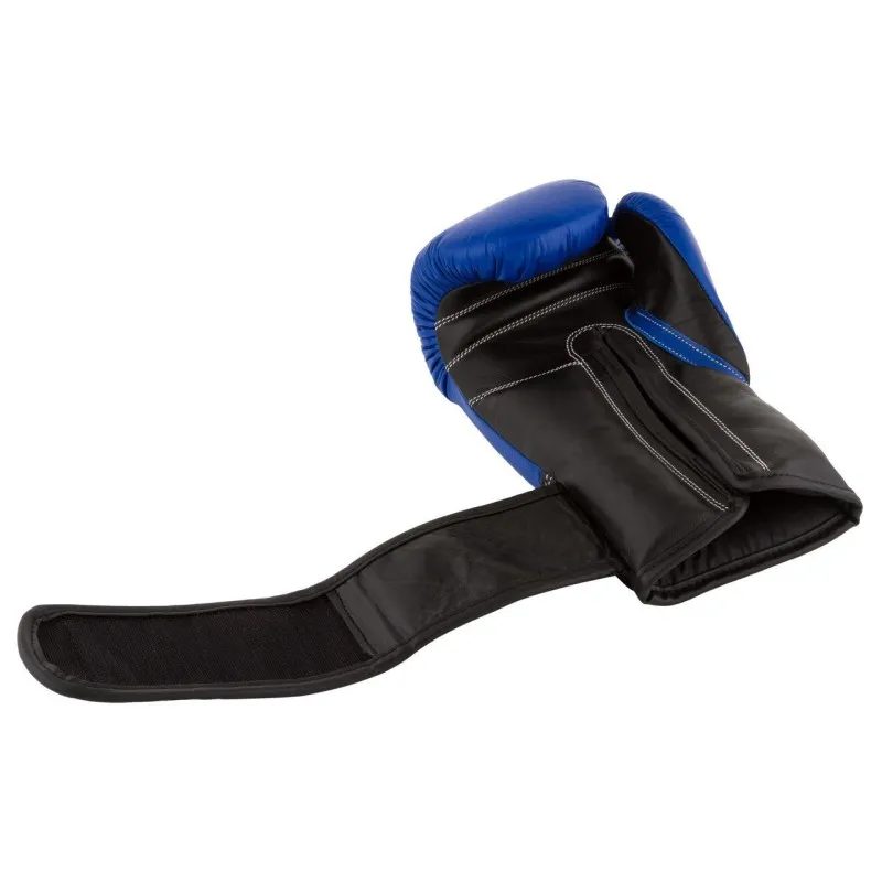 Боксерські рукавиці PowerPlay 3015 Сині [натуральна шкіра] 16 унцій фото товару