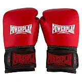 Боксерські рукавиці PowerPlay 3015 Червоні [натуральна шкіра] 12 унцій фото товару