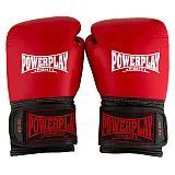 Боксерські рукавиці PowerPlay 3015 Червоні [натуральна шкіра] 14 унцій фото товару