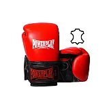 Боксерські рукавиці PowerPlay 3015 Червоні [натуральна шкіра] 16 унцій фото товару