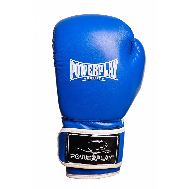 Боксерські рукавиці PowerPlay 3019 Сині 14 унцій фото товару