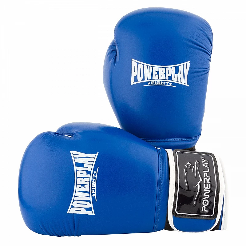 Боксерські рукавиці PowerPlay 3019 Сині 16 унцій фото товару