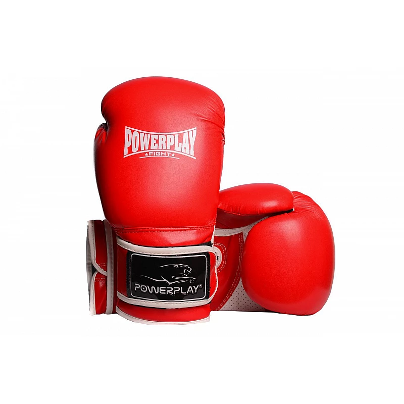 Боксерські рукавиці PowerPlay 3019 Червоні 12 унцій фото товару