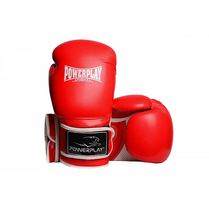 Боксерські рукавиці PowerPlay 3019 Червоні 16 унцій фото товару