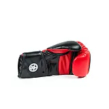 Боксерські рукавиці PowerPlay 3020 Червоно-Чорні [натуральна шкіра] + PU 14 унцій фото товару