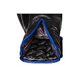 Боксерські рукавиці PowerPlay 3022 Чорно-Сині [натуральна шкіра] 12 унцій фото товара