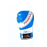 Боксерські рукавиці PowerPlay 3023 Синьо-Білі [натуральна шкіра] 16 унцій фото товару