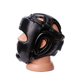 Боксерський шолом тренувальний PowerPlay 3048 Чорно-Синій XL