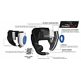 Боксерський шолом тренувальний PowerPlay 3048 Чорно-Синій M фото товару