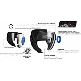 Боксерський шолом тренувальний PowerPlay 3065 Чорний L/XL фото товара