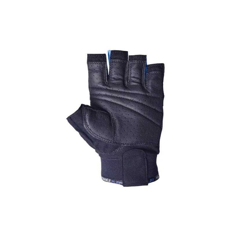 Рукавички для фітнесу PowerPlay 3092 Чорно-Сині S фото товару
