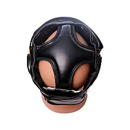 Боксерський шолом тренувальний PowerPlay 3048 Чорнo-Червоний L